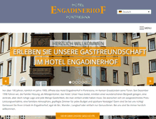 Tablet Screenshot of engadinerhof.com